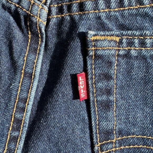 Vintage Levis 550 Jeans Shorts Size 32 JR 11 Relaxed Fit Denim Mid-Rise USA Made - Picture 8 of 13